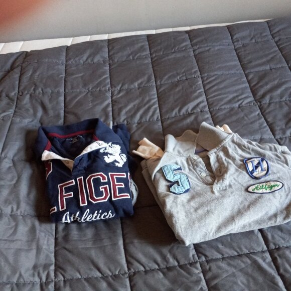 2 tommy hilfiger long sleeve polo shirts. boys size 12-14 - Picture 2 of 12